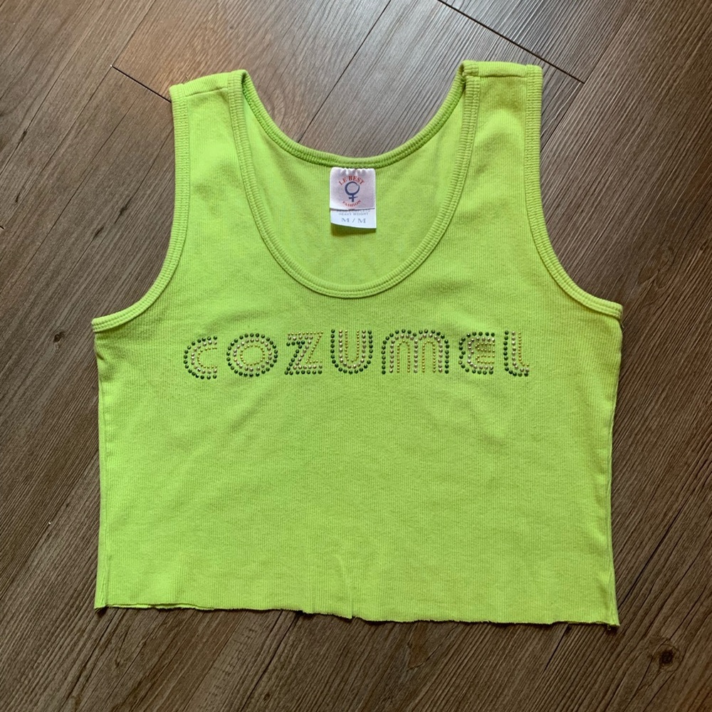 Lime Green Cozumel Crop Top